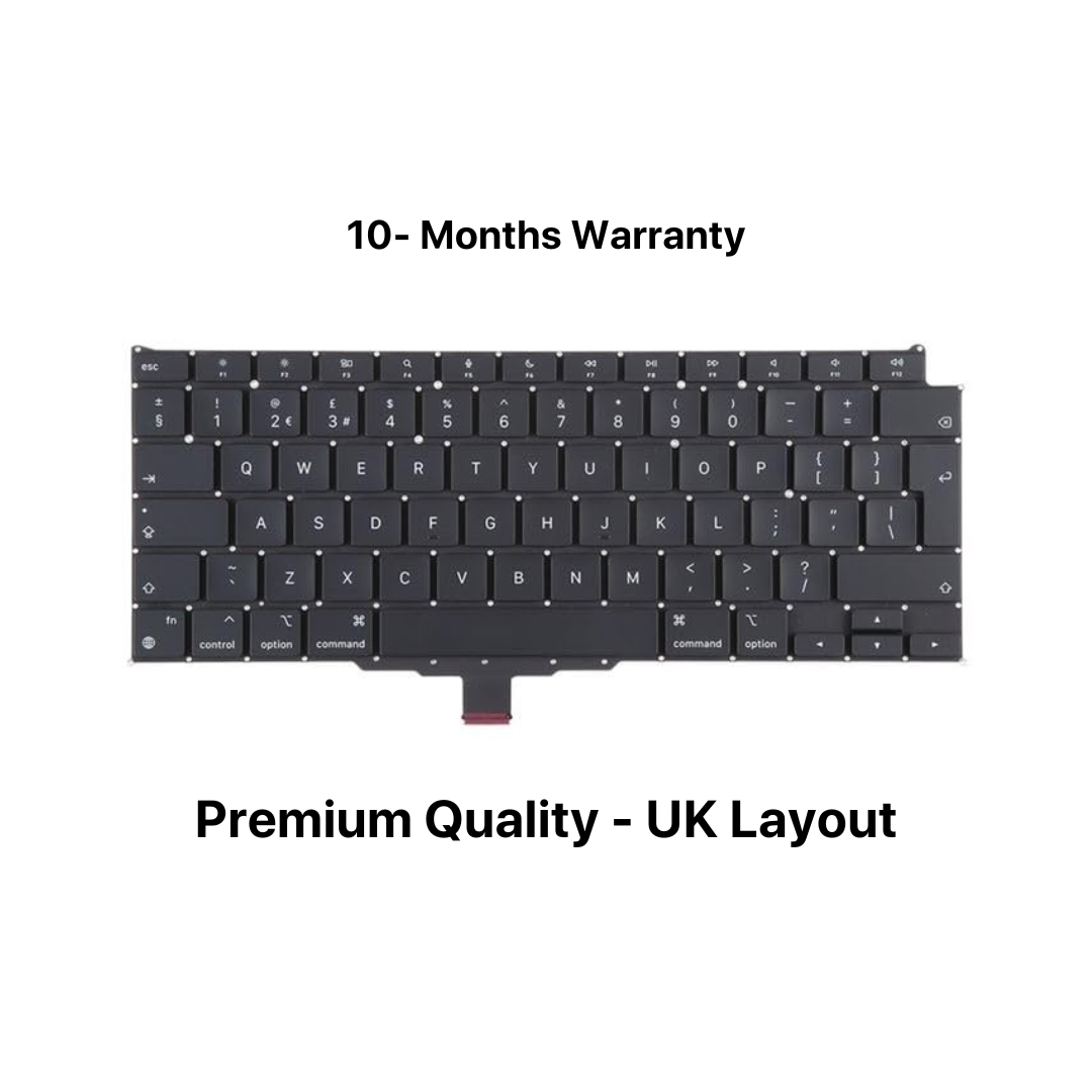 Keyboard for MacBook Air A2337 (M1, 2020) | US/UK Layout | Replacement Keypad | EMC 3598 Keyboard for MacBook Air A2337 (M1, 2020) | US/UK Layout | Replacement Keypad | EMC 3598